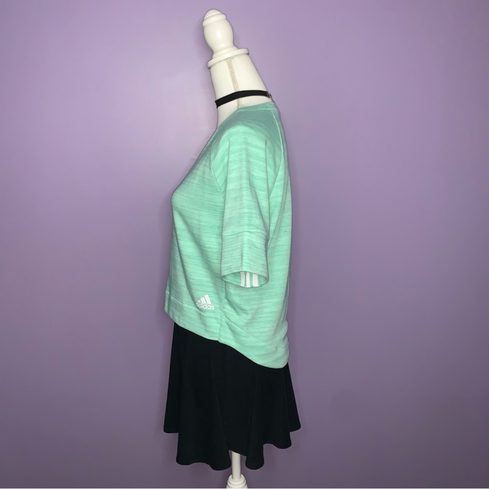 NWT Adidas Turquoise Short Sleeve Top - Picture 12 of 16
